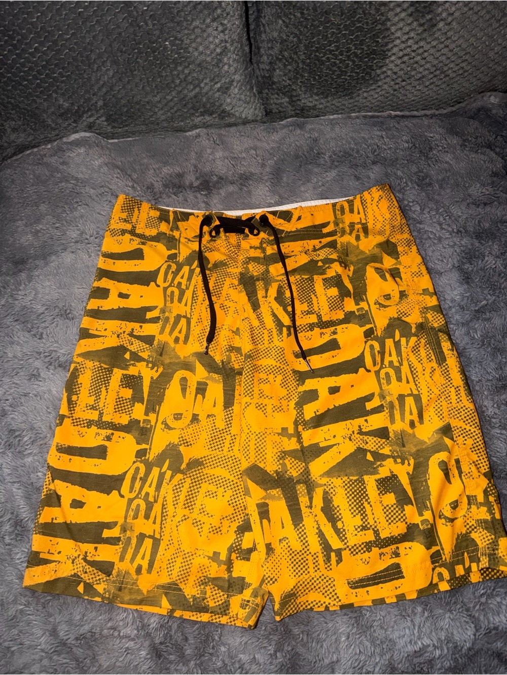 Oakley Yellow Graphic board shorts